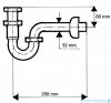 McAlpine Syfon umywalkowy rurowy chrom 215CB